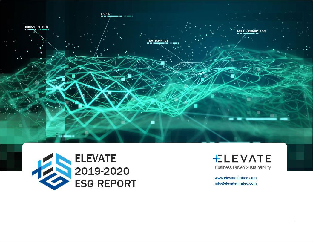 The ELEVATE 2019-2020 ESG Report